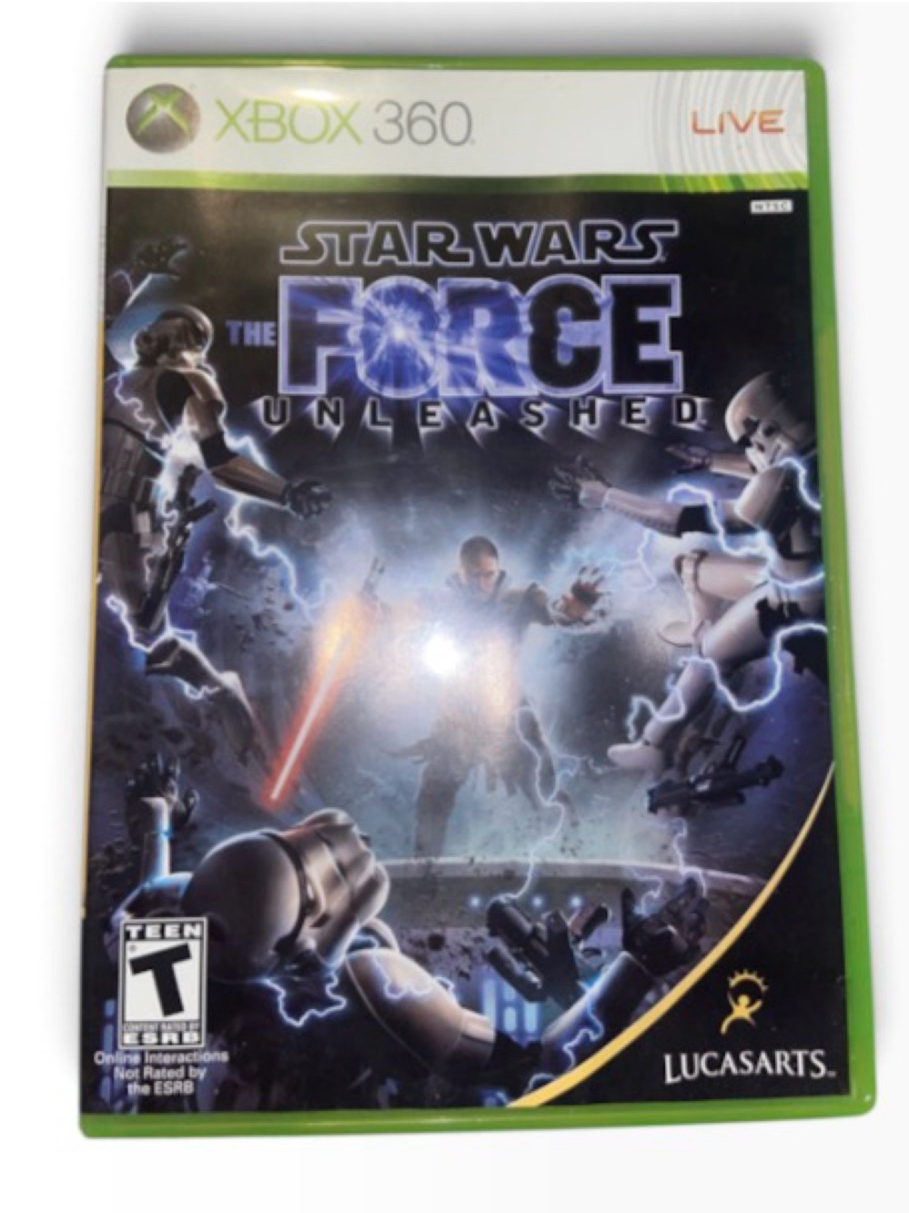 Star Wars: The Force Unleashed - Xbox 360 by LucasArts (Black & Green)